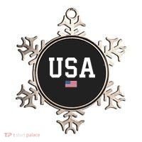 USA T Patriotic American Flag July 4th Ornament thumb 0
