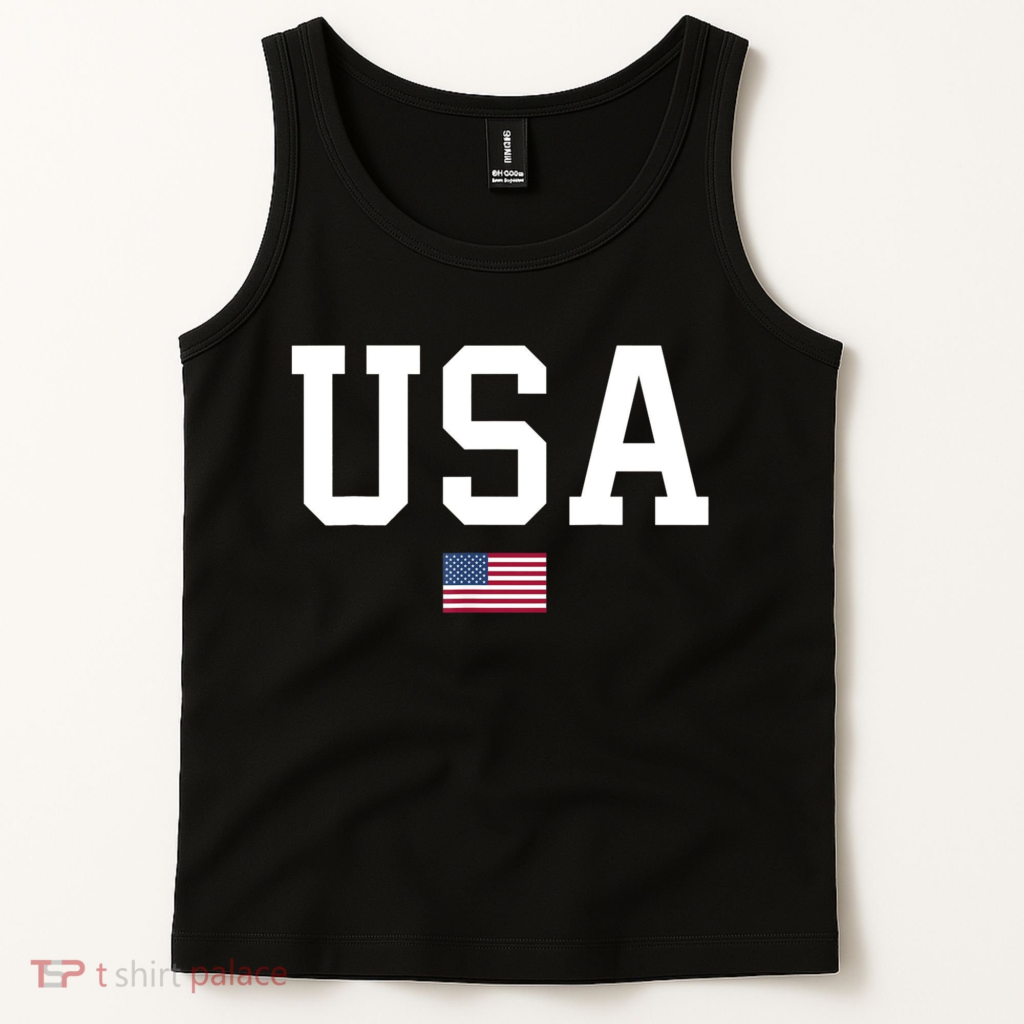 USA T Patriotic American Flag July 4th Tank Top