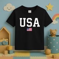 USA T Patriotic American Flag July 4th Toddler T-Shirt thumb 3