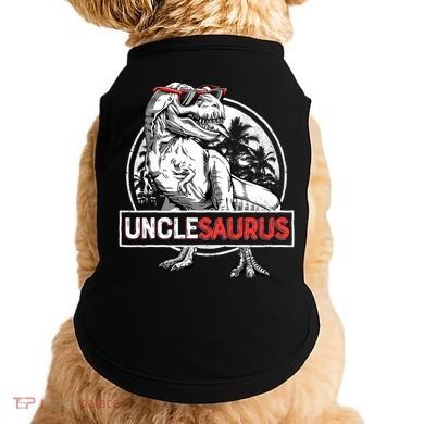 Unclesaurus T Rex Dinosaur Uncle Saurus Family Matching Doggie Tank