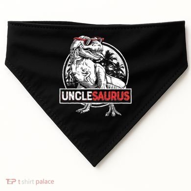 Unclesaurus T Rex Dinosaur Uncle Saurus Family Matching USA-Made Doggie Bandana