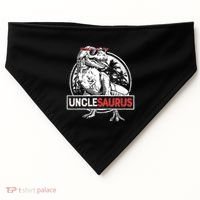 Unclesaurus T Rex Dinosaur Uncle Saurus Family Matching USA-Made Doggie Bandana thumb 0