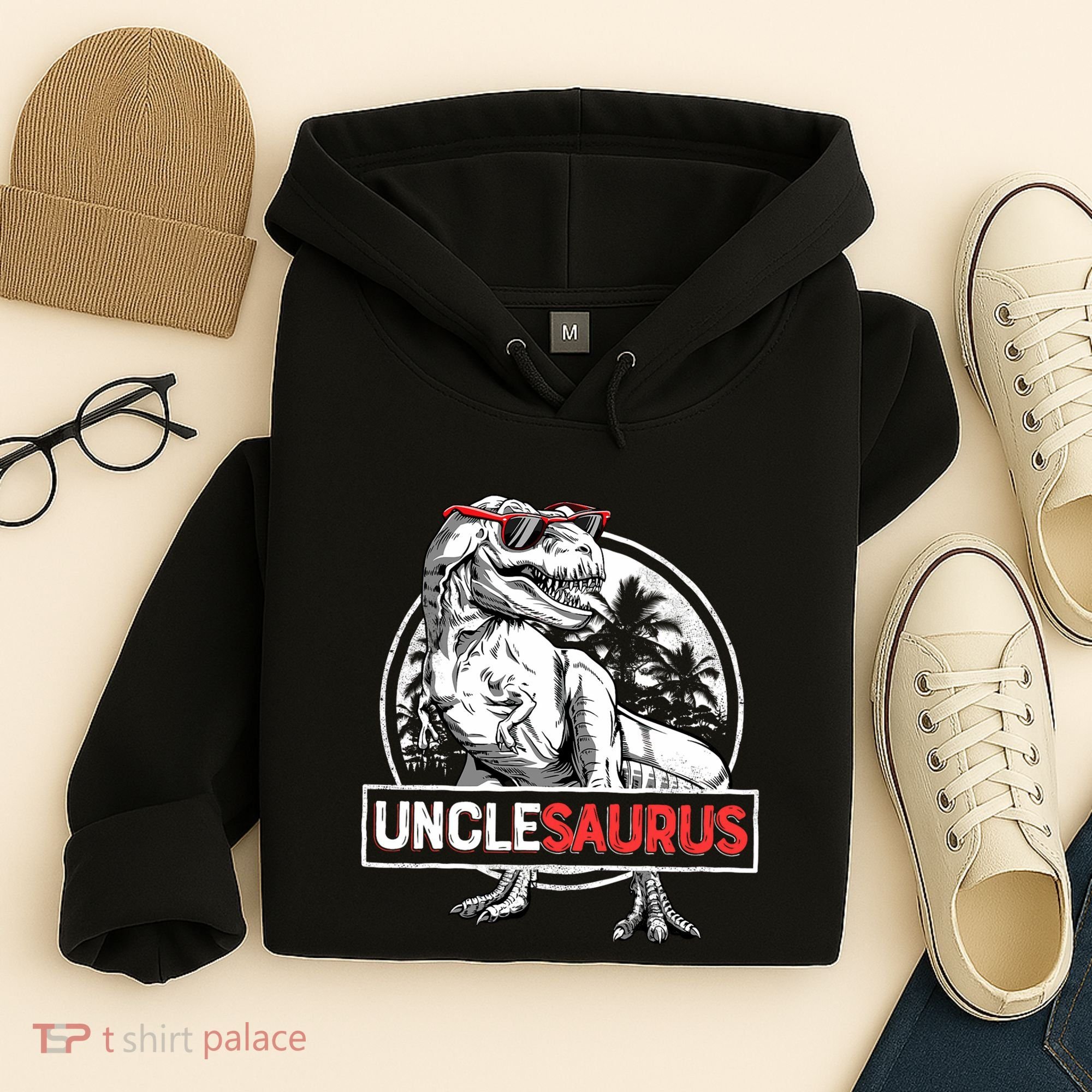 Unclesaurus T Rex Dinosaur Uncle Saurus Family Matching Hoodie