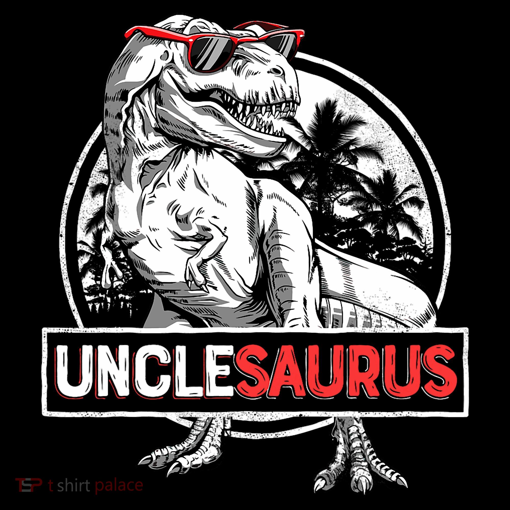 Unclesaurus T Rex Dinosaur Uncle Saurus Family Matching Long Sleeve Shirt