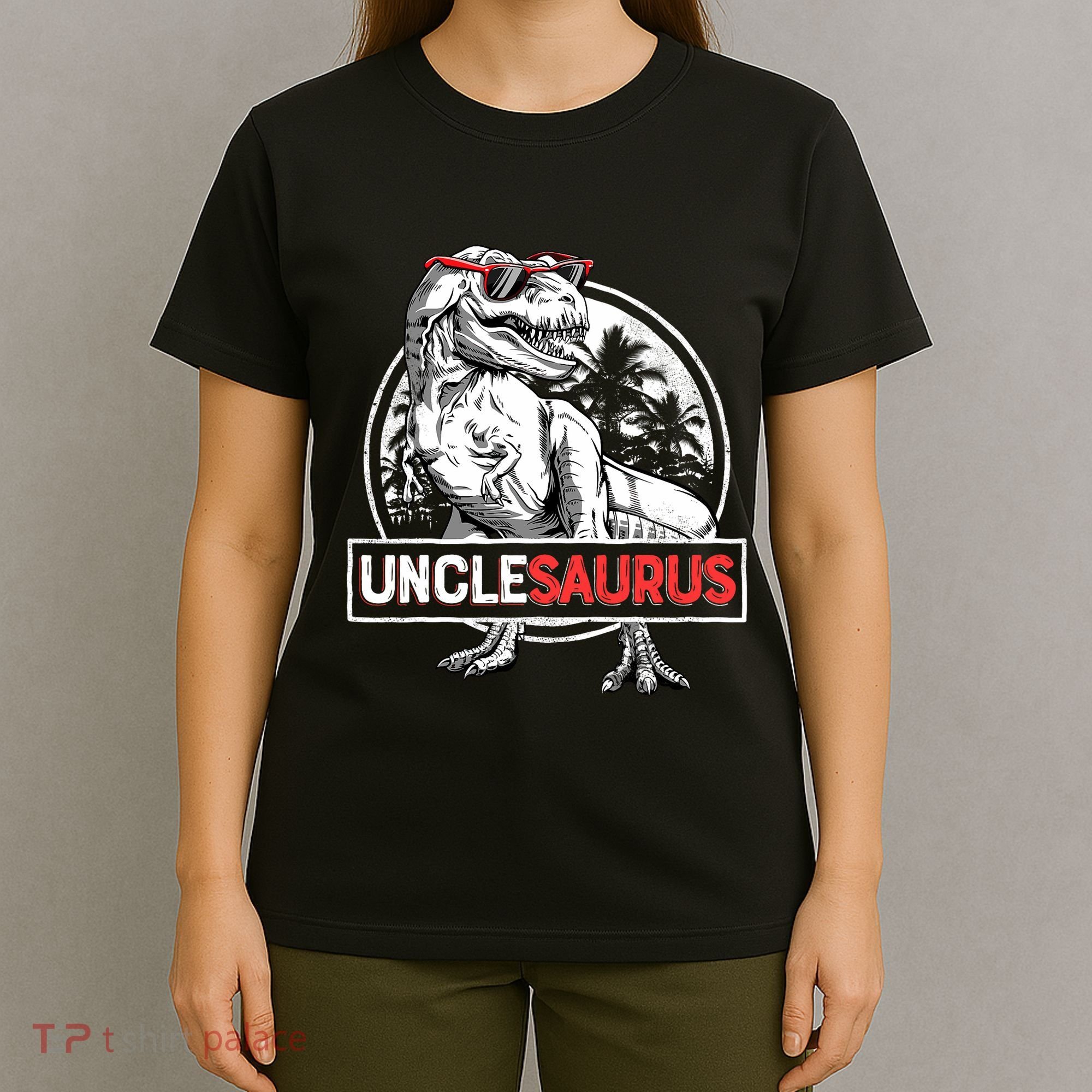 Unclesaurus T Rex Dinosaur Uncle Saurus Family Matching T-Shirt