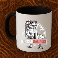Unclesaurus T Rex Dinosaur Uncle Saurus Family Matching Coffee Mug thumb 2