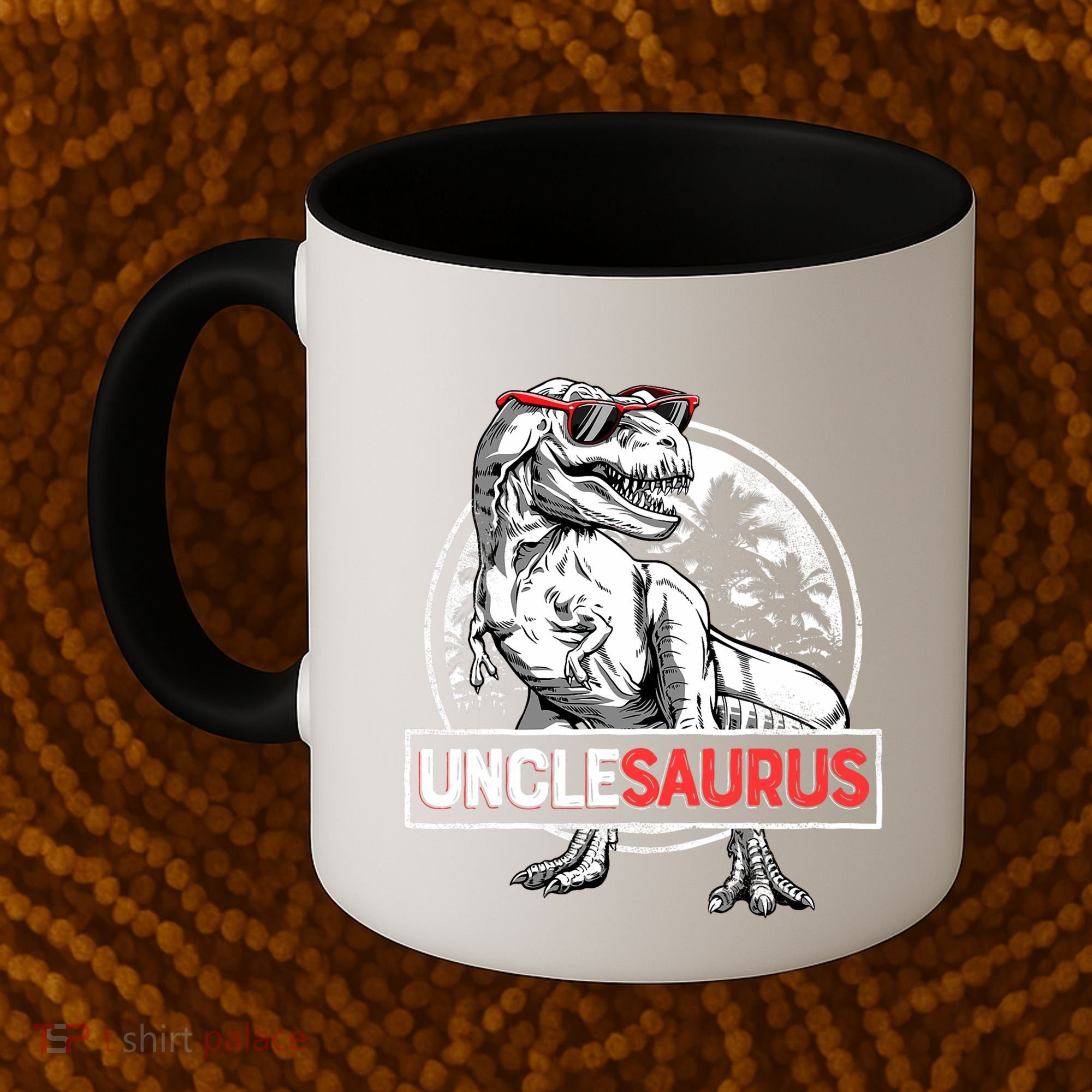 Unclesaurus T Rex Dinosaur Uncle Saurus Family Matching Coffee Mug