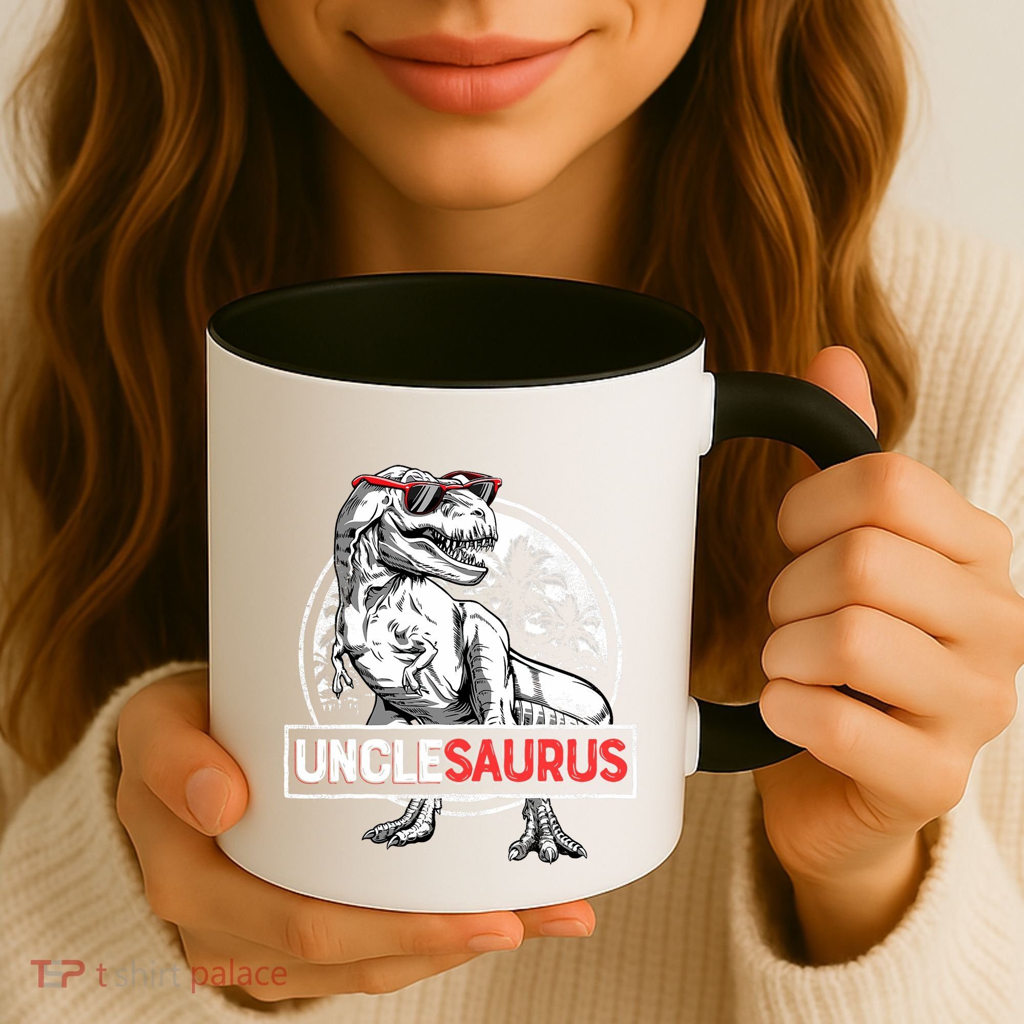 Unclesaurus T Rex Dinosaur Uncle Saurus Family Matching Coffee Mug