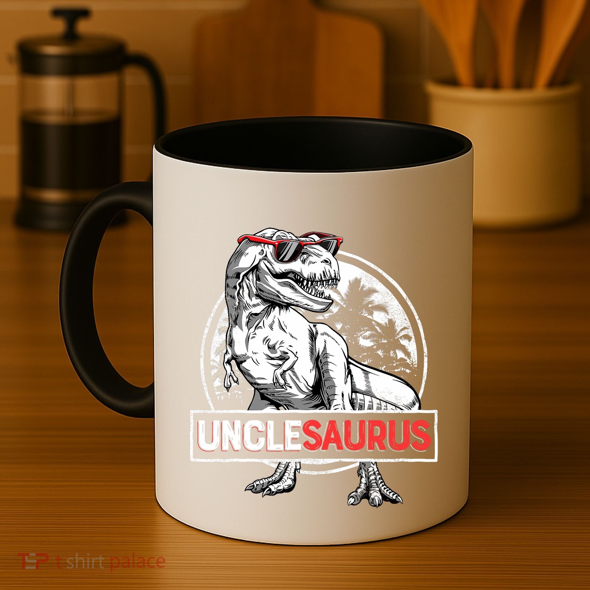 Unclesaurus T Rex Dinosaur Uncle Saurus Family Matching Coffee Mug