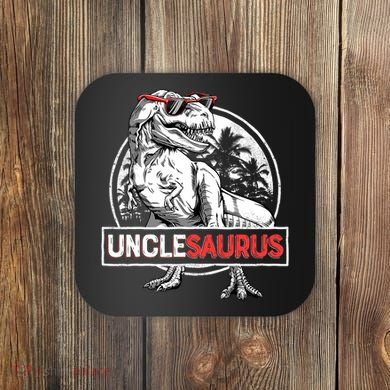 Unclesaurus T Rex Dinosaur Uncle Saurus Family Matching Coaster