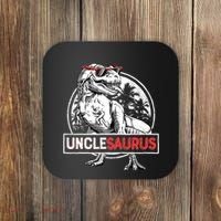 Unclesaurus T Rex Dinosaur Uncle Saurus Family Matching Coaster thumb 0