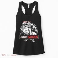 Unclesaurus T Rex Dinosaur Uncle Saurus Family Matching Women's Tank Top thumb 0
