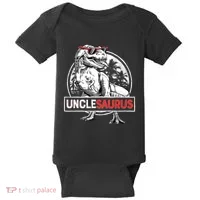 Unclesaurus T Rex Dinosaur Uncle Saurus Family Matching Baby Bodysuit thumb 0