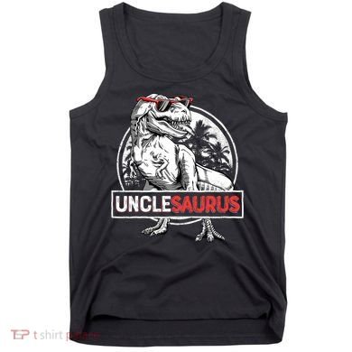 Unclesaurus T Rex Dinosaur Uncle Saurus Family Matching Tank Top