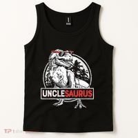 Unclesaurus T Rex Dinosaur Uncle Saurus Family Matching Tank Top thumb 2