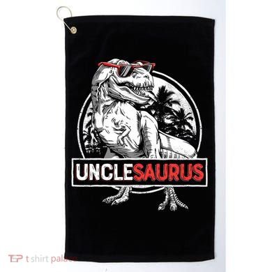 Unclesaurus T Rex Dinosaur Uncle Saurus Family Matching Golf Towel