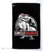 Unclesaurus T Rex Dinosaur Uncle Saurus Family Matching Golf Towel thumb 0