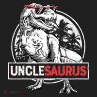 Unclesaurus T Rex Dinosaur Uncle Saurus Family Matching Golf Towel thumb 3