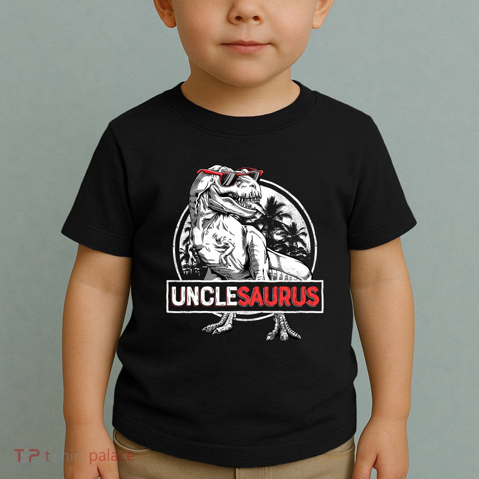 Unclesaurus T Rex Dinosaur Uncle Saurus Family Matching Toddler T-Shirt
