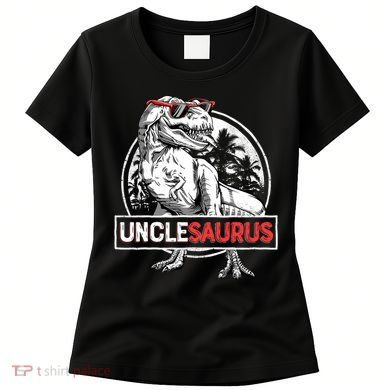 Unclesaurus T Rex Dinosaur Uncle Saurus Family Matching Women's T-Shirt