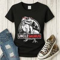 Unclesaurus T Rex Dinosaur Uncle Saurus Family Matching Women's T-Shirt thumb 3