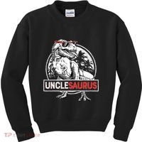 Unclesaurus T Rex Dinosaur Uncle Saurus Family Matching Kids Sweatshirt thumb 0