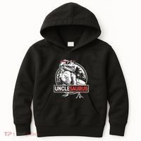 Unclesaurus T Rex Dinosaur Uncle Saurus Family Matching Kids Hoodie thumb 0