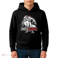 Unclesaurus T Rex Dinosaur Uncle Saurus Family Matching Kids Hoodie thumb 4