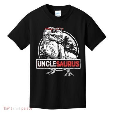 Unclesaurus T Rex Dinosaur Uncle Saurus Family Matching Kids T-Shirt