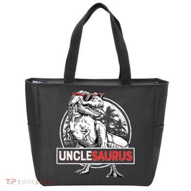 Unclesaurus T Rex Dinosaur Uncle Saurus Family Matching Tote Bag