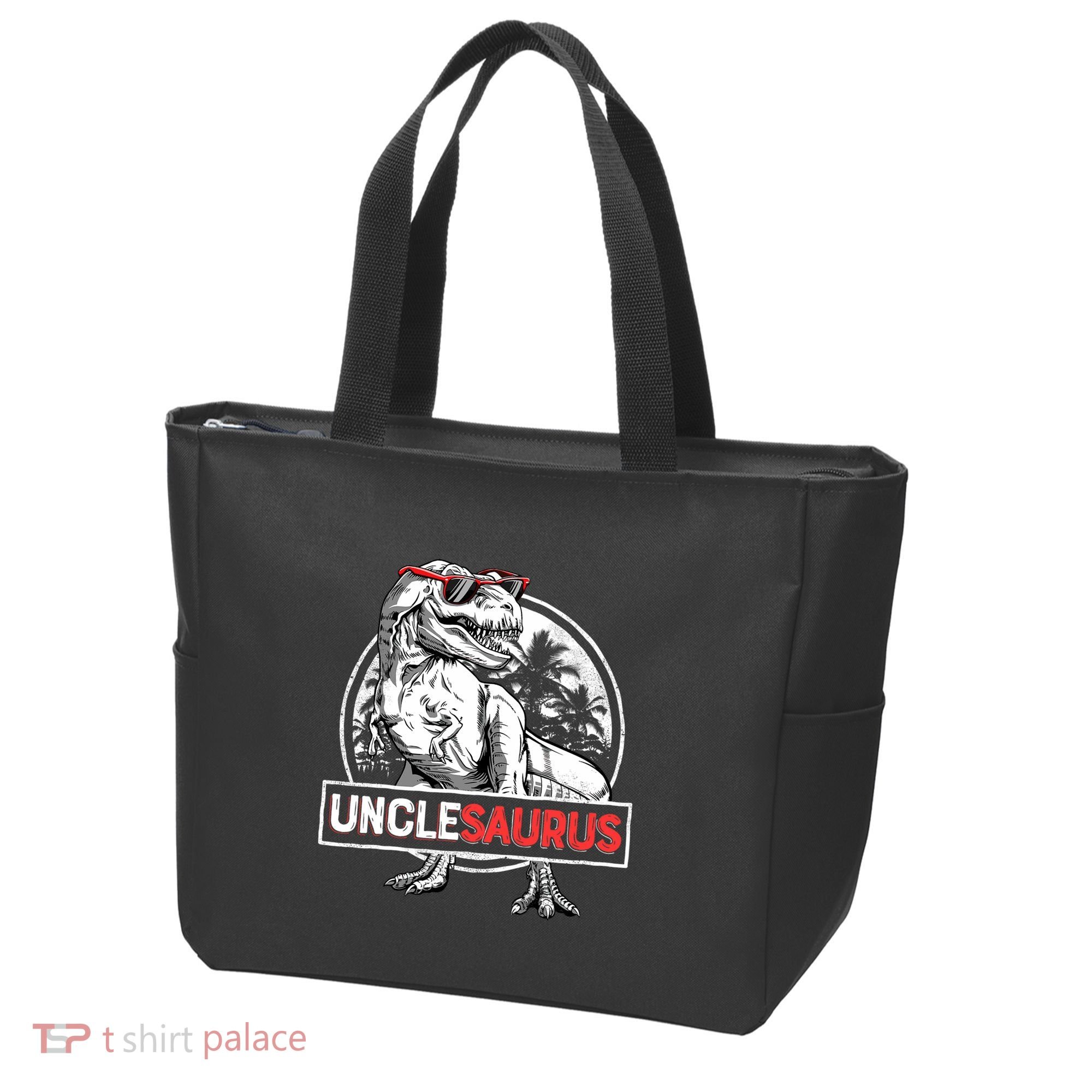 Unclesaurus T Rex Dinosaur Uncle Saurus Family Matching Tote Bag