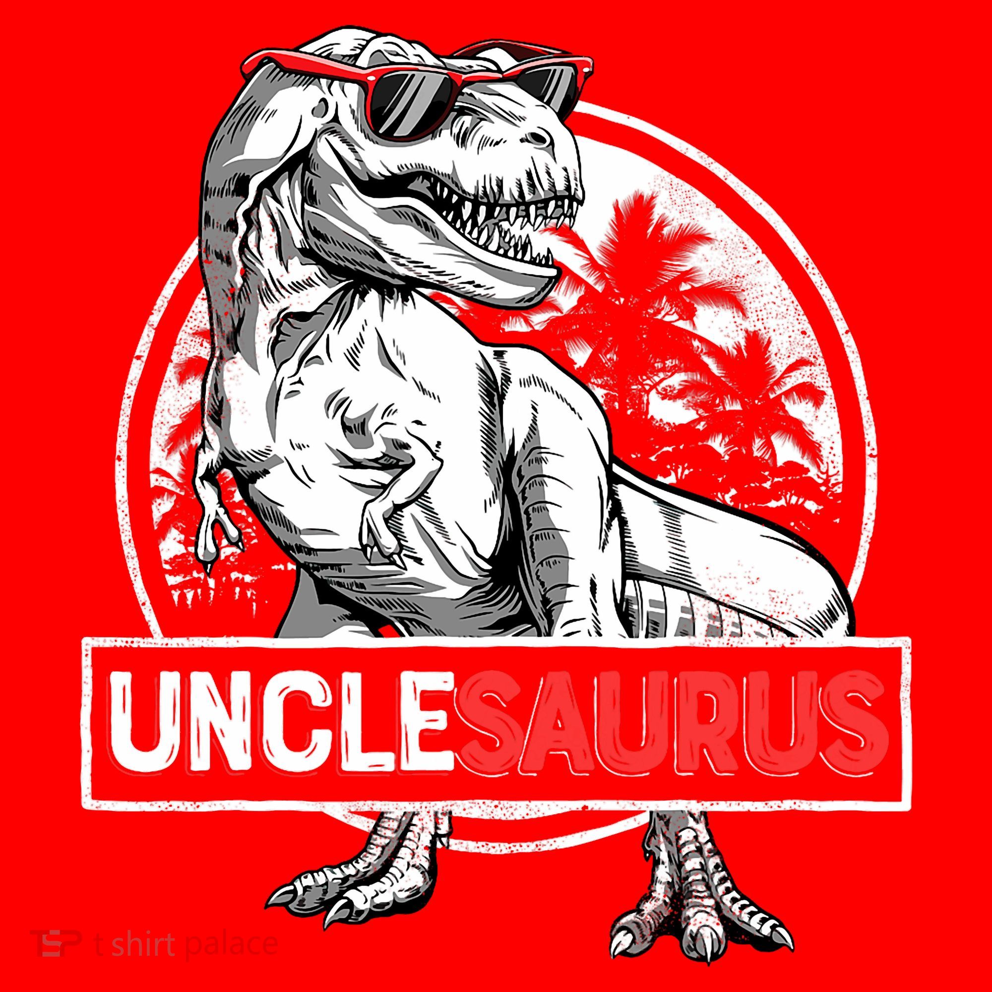 Unclesaurus T Rex Dinosaur Uncle Saurus Family Matching Santa Hat