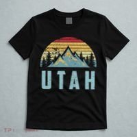 Utah Tee Retro Vintage Mountains Hiking Nature T-Shirt thumb 5