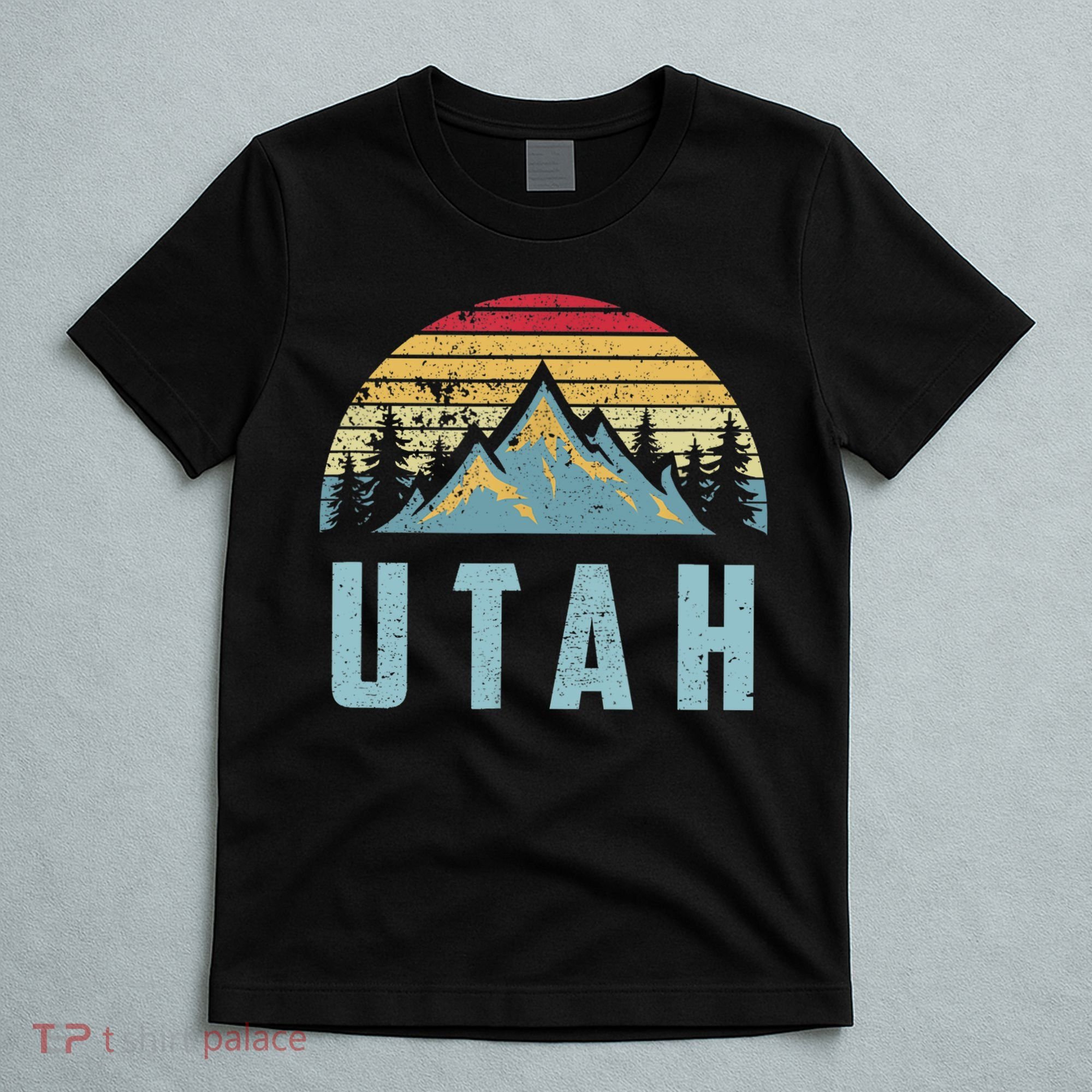 Utah Tee Retro Vintage Mountains Hiking Nature T-Shirt