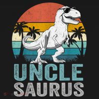Unclesaurus T Rex Dinosaur Uncle Saurus Family Matching Backpack thumb 2