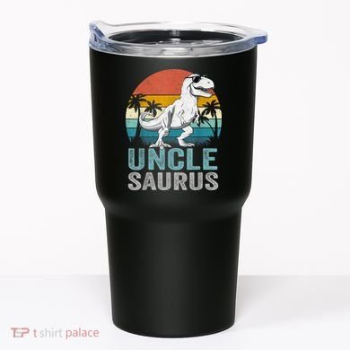 Unclesaurus T Rex Dinosaur Uncle Saurus Family Matching Tumbler