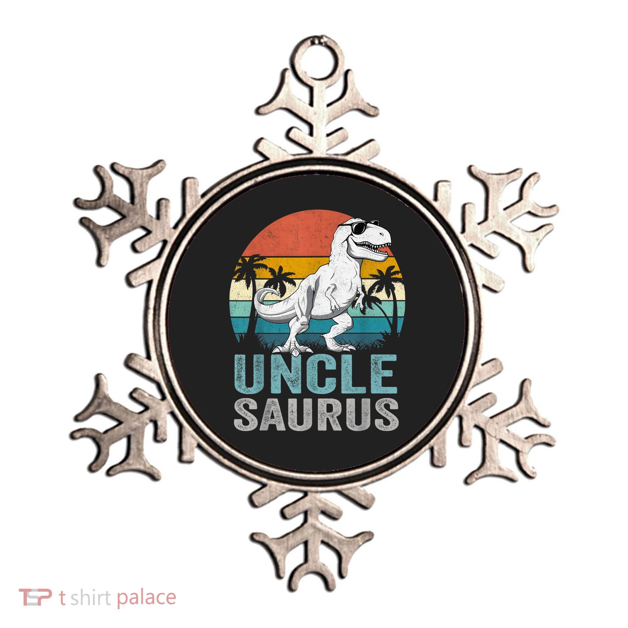 Unclesaurus T Rex Dinosaur Uncle Saurus Family Matching Ornament