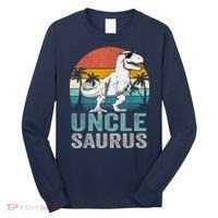 Unclesaurus T Rex Dinosaur Uncle Saurus Family Matching Long Sleeve Shirt thumb 0