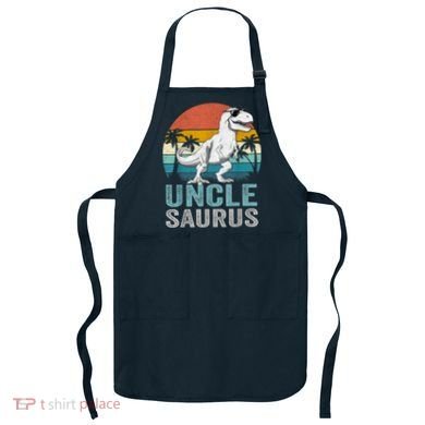 Unclesaurus T Rex Dinosaur Uncle Saurus Family Matching Apron