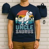 Unclesaurus T Rex Dinosaur Uncle Saurus Family Matching T-Shirt thumb 6