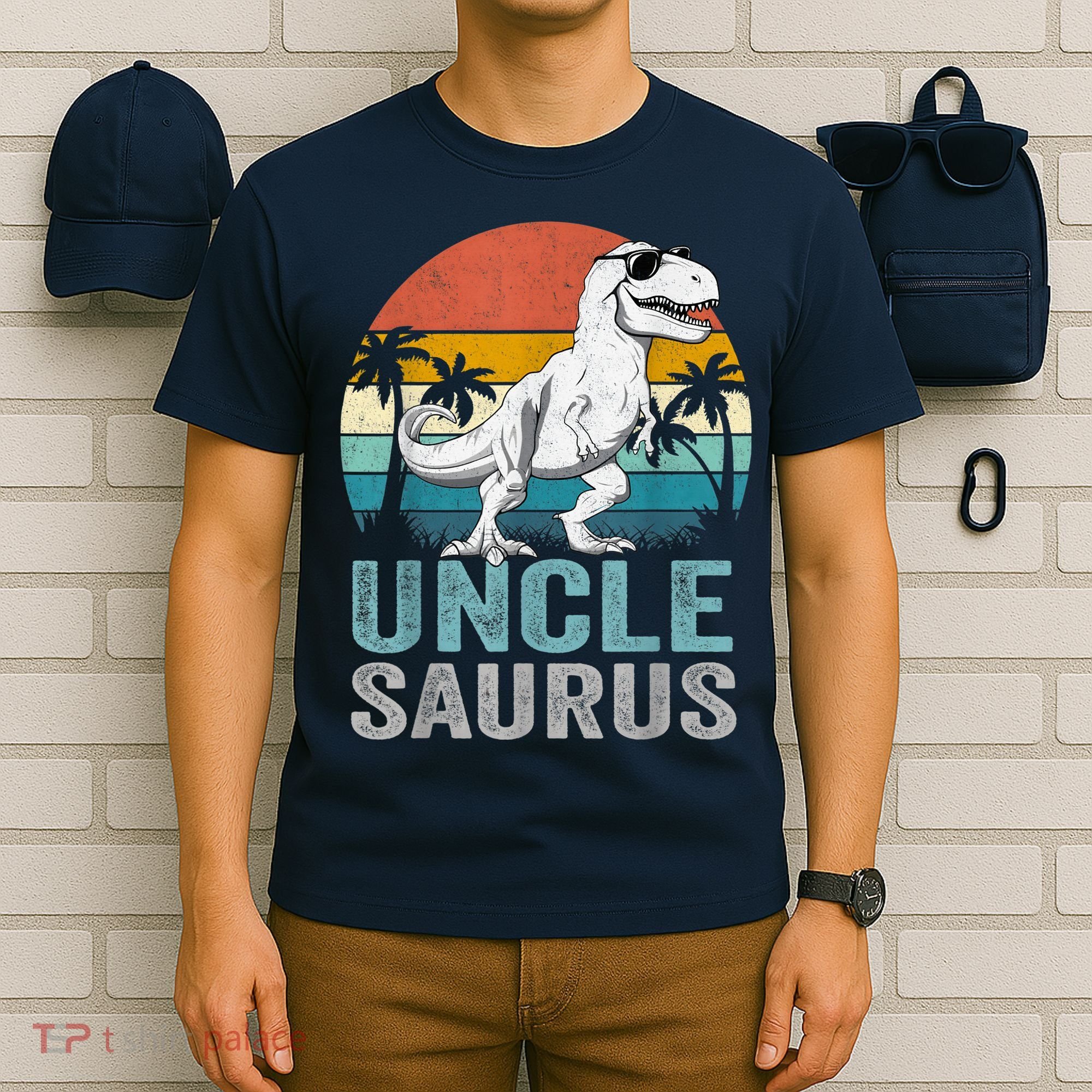 Unclesaurus T Rex Dinosaur Uncle Saurus Family Matching T-Shirt