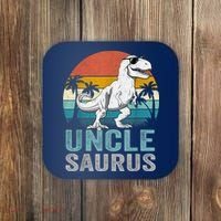 Unclesaurus T Rex Dinosaur Uncle Saurus Family Matching Coaster thumb 0
