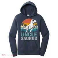 Unclesaurus T Rex Dinosaur Uncle Saurus Family Matching Women's Hoodie thumb 0