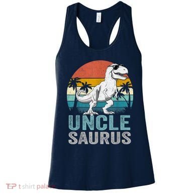 Unclesaurus T Rex Dinosaur Uncle Saurus Family Matching Women's Tank Top