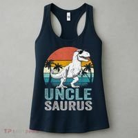 Unclesaurus T Rex Dinosaur Uncle Saurus Family Matching Women's Tank Top thumb 3