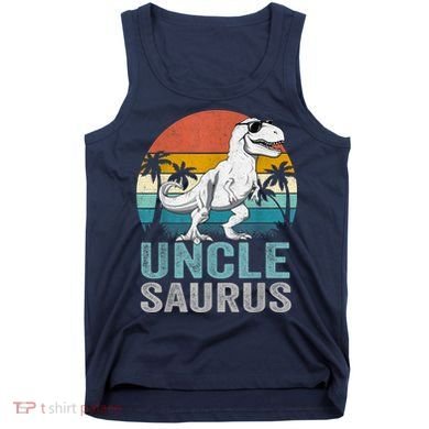 Unclesaurus T Rex Dinosaur Uncle Saurus Family Matching Tank Top