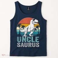 Unclesaurus T Rex Dinosaur Uncle Saurus Family Matching Tank Top thumb 2