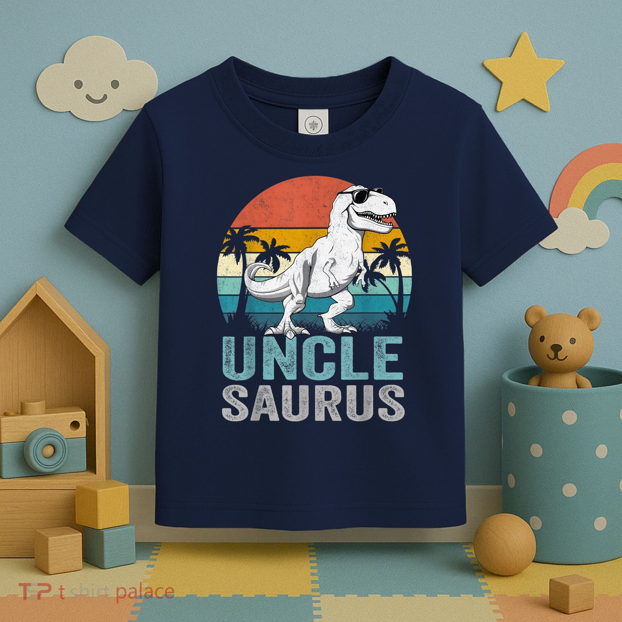 Unclesaurus T Rex Dinosaur Uncle Saurus Family Matching Toddler T-Shirt