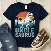 Unclesaurus T Rex Dinosaur Uncle Saurus Family Matching Women's T-Shirt thumb 3