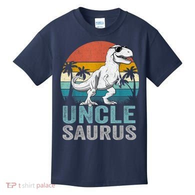 Unclesaurus T Rex Dinosaur Uncle Saurus Family Matching Kids T-Shirt